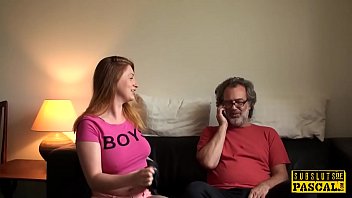 Young euro slut roughly fucked by older guy